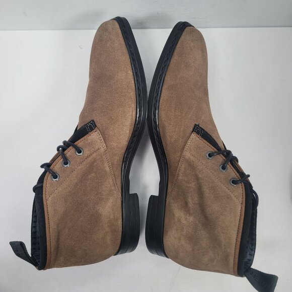 Karl Lagerfeld Men's Brown Leather Lace-Up Ankle Boots US Size 13 EU 46 - Picture 6 of 8